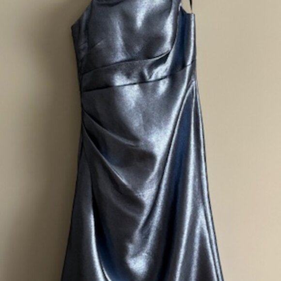 BRAND NEW, GIA FRANCO GOWN, SLATE BLUE, SIZE 14 - Picture 3 of 6